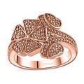 Karis Natural Champagne Diamond Accent Floral Ring in 18K RG Plated (Size 5.0) - Sticky add to cart bar
