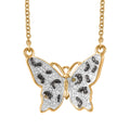 Karis Yellow Diamond Accent Butterfly Necklace in 18K YG Plated 18 Inches - Sticky add to cart bar