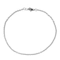 Sterling Silver Chain Anklet (9 In) - Sticky add to cart bar