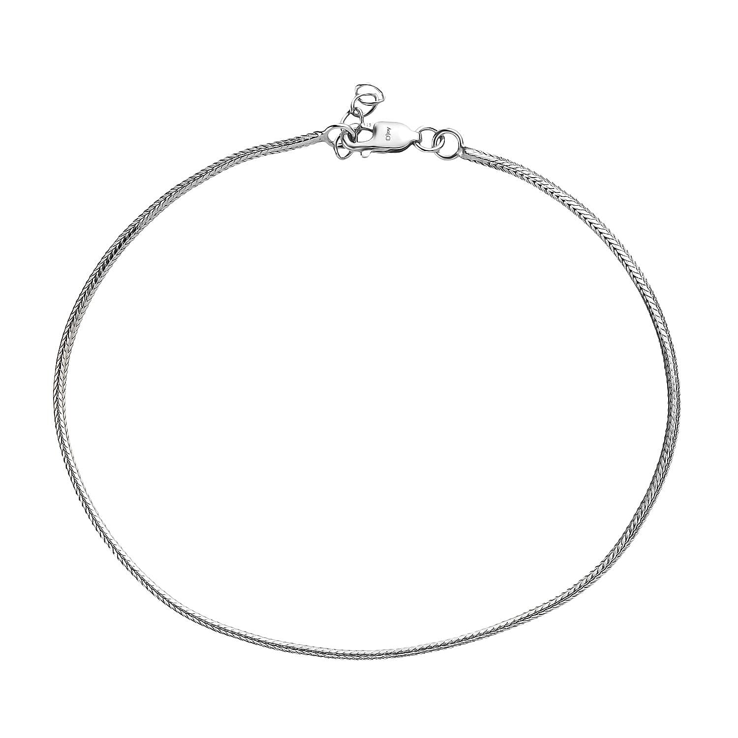 Chain Anklet in Sterling Silver (9 In)