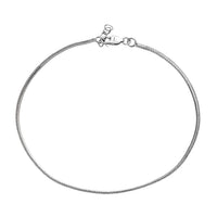 Chain Anklet in Sterling Silver (9 In)