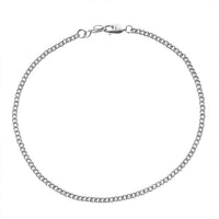 Sterling Silver Chain Anklet (9 In) (3.60 g)