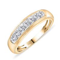 Diamond G-H I2-I3 Men's Ring in 10K Yellow Gold Size 10.0 0.50 ctw