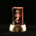 3D Jesus Christ Engraved Crystal Figurine (3.9") with Radiating Light (AAA Battery not Included) - Sticky add to cart bar