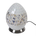 Mosaic Glass Egg Lamp Holder with 1.6M Wire (7.6x7.6x10.4) (Voltage 110V, 40W, E26, Without Bulb) - Sticky add to cart bar
