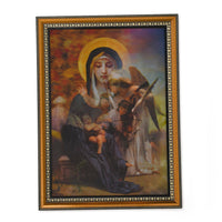 Mother Mary, Baby Jesus and Other Celestial 2 Pictures Photo Frame (16"x22")