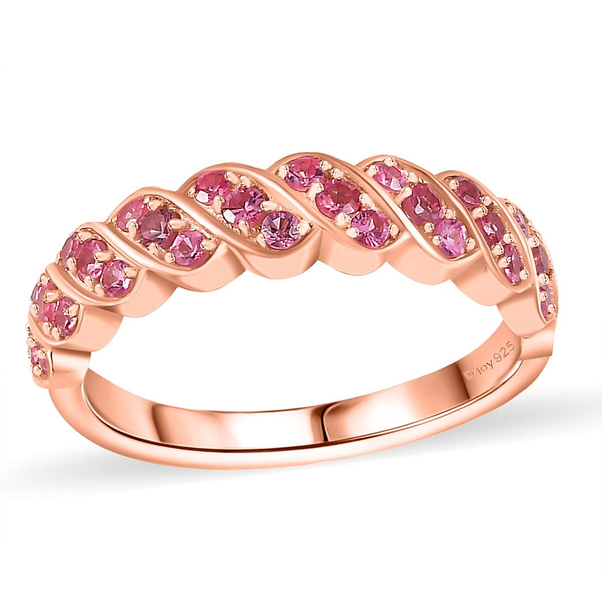 Premium Mahenge Spinel Ring in 18K Vermeil Rose Gold Over Sterling Silver 0.70 ctw