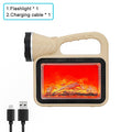 Closeout 3P Experts Outdoor Flashlight With Flame Simulator and 2400 mAh Powerbank - Sticky add to cart bar
