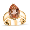 Morganique Quartz Solitaire Ring in 18K Vermeil YG Over Sterling Silver (Size 7.0) 5.35 ctw - Sticky add to cart bar