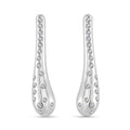 Simulated Diamond Earrings in Silvertone and Stainless Steel 0.40 ctw - Sticky add to cart bar
