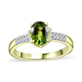 Luxoro 14K Green Gold AAA Natural Calabar Green Tourmaline, Diamond (G-H, I2) Ring (Size 10.0) 1.25 ctw - Sticky add to cart bar