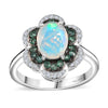 Ethiopian Welo Opal & Kagem Zambian Emerald