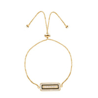 Clarte Black Tie Collection Moissanite Bolo Bracelet in Vermeil Yellow Gold Over Sterling Silver 0.50 ctw