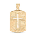 10K Yellow Gold Our Father Prayer Pendant 2.70 Grams - Sticky add to cart bar