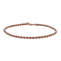 14K RG Over Sterling Silver Chain (9 Inches) (11.5 g)