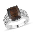 Zawadi Golden Sapphire Solitaire Ring in Stainless Steel (Size 7) 7.25 ctw - Sticky add to cart bar
