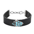Artisan Crafted Sleeping Beauty Turquoise, Blue Moon Turquoise Arrow Head Bracelet in Leather Cord and Sterling Silver (6.50-8.0In) 1.75 ctw - Sticky add to cart bar
