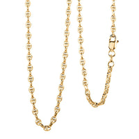 3mm Filk Chain Necklace in 14K Yellow Gold 4.45 Grams 18 Inches