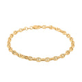 14K Yellow Gold 4.15mm Filk Chain Bracelet (8.00 In) 3.54 Grams - Sticky add to cart bar
