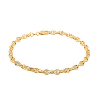 14K Yellow Gold 4.15mm Filk Chain Bracelet (8.00 In) 3.54 Grams