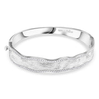 Clarte Sable Collection Moissanite Bangle Bracelet in Vermeil YG Over Sterling Silver (6.50 In) 1.00 ctw