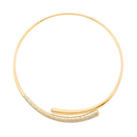 Clarte Sul Mare Collection Moissanite Necklace (16 Inches) in Vermeil YG Over Sterling Silver 1.80 ctw