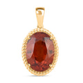 Certified & Appraised Luxoro 10K Yellow Gold AAA Tanzanian Sunlit Garnet Pendant without Chain 7.05 ctw - Sticky add to cart bar