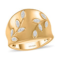 Karis Diamond Accent Leaf Veil Ring - Sticky add to cart bar