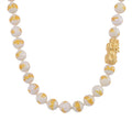 Natural Jade 620.00 ctw Dragon Carved and Pixiu Necklace in 14K Yellow Gold Over Sterling Silver 20 Inches - Sticky add to cart bar