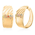 Clarte Kaleidoscope Collection Multi Sapphire Hoop Earrings in Vermeil Yellow Gold Over Sterling Silver 0.40 ctw - Sticky add to cart bar