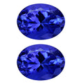 AAAA Tanzanite Set of 2 (Ovl 7x5 mm) 1.50ctw - Sticky add to cart bar