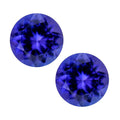 AAAA Tanzanite Set of 2 (Rnd 5.5 mm) 1.50 ctw - Sticky add to cart bar