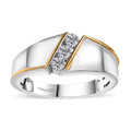Moissanite Men's Ring in Sterling Silver (Size 10.0) 0.35 ctw - Sticky add to cart bar