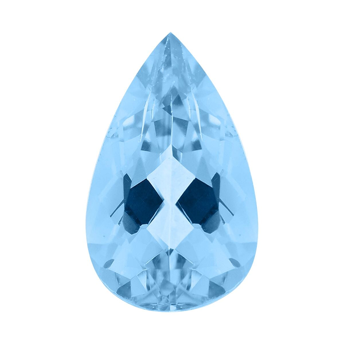 Certified & Appraised AAAA Santa Maria Aquamarine (Pear Free Size) 3.00 ctw
