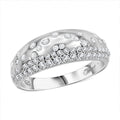 Clarte Sul Mare Collection Moissanite Ring in Platinum Over Sterling Silver (Size 10.0) 0.60 ctw - Sticky add to cart bar