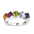 Multi Gemstone Ring in 18K Vermeil YG Over Sterling Silver (Size 5.0) 2.10 ctw - Sticky add to cart bar