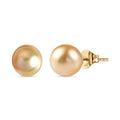 Luxoro 14K Yellow Gold Premium Golden South Sea Pearl Stud Earrings - Sticky add to cart bar