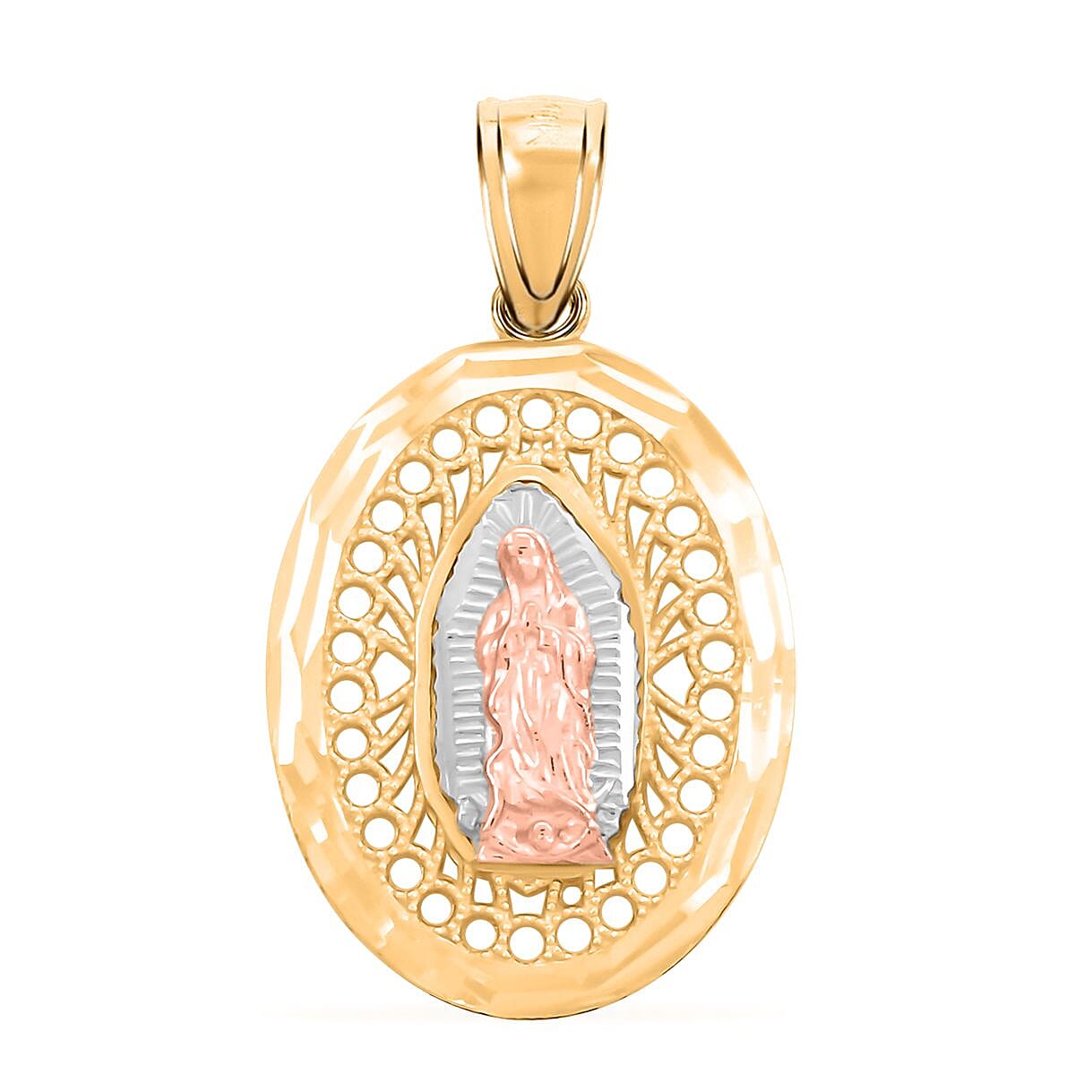 10K Yellow and Rose Gold Pendant 1.90 Grams