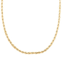 6mm Rope Chain Necklace in 10K Yellow Gold 13.60 Grams 26 Inches