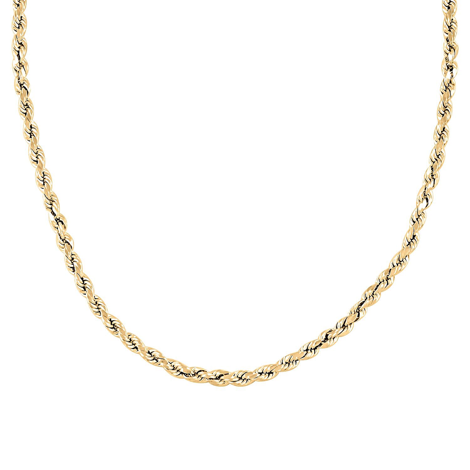 10K Yellow Gold 5.5mm Rope Chain Necklace 28 Inches 14.30 Grams