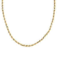 10K Yellow Gold 5.5mm Rope Chain Necklace 28 Inches 14.30 Grams