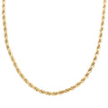 10K Yellow Gold 7.5mm Rope Chain Necklace 26 Inches 20.80 Grams - Sticky add to cart bar