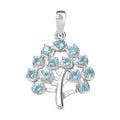 Paraiba Apatite 1.00 ctw Pendant without Chain in Platinum Over Sterling Silver - Sticky add to cart bar