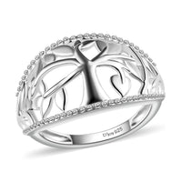 Sterling Silver Cluster Ring (Size 10.0) (3 g)