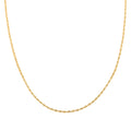 18K Yellow Gold 1.5mm Rope Chain Necklace 20 Inches 1.60 Grams - Sticky add to cart bar
