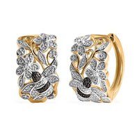 Karis White Diamond Accent Earrings in 18K YG Plated