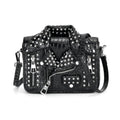 Sivani Black Crocodile Embossed Faux Leather Crossbody Jacket Bag (8.7"x3"x4.7") with Detachable Shoulder Strap - Sticky add to cart bar