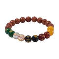 Golden Sandstone and Multi Gemstone 140.00 ctw Beaded Bracelet (6.5-7.0In) - Sticky add to cart bar