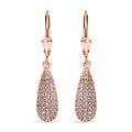 Natural Pink Diamond I3 0.50 ctw Drop Earrings in 18K Vermeil Rose Gold Over Sterling Silver - Sticky add to cart bar