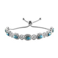 Mojave Green Turquoise Bolo Bracelet in Stainless Steel 4.90 ctw - Sticky add to cart bar